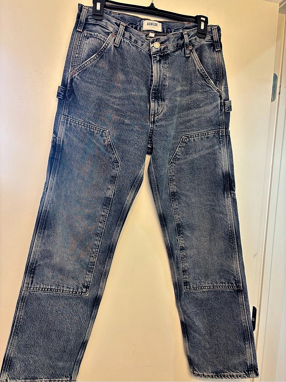 AGOLDE Rami Carpenter Jeans Straight Leg Blue never worn!90